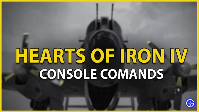 Hearts of Iron 4 Console Console Commands