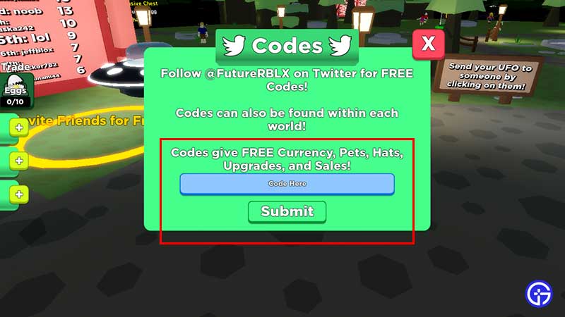 how to get new ufo simulator codes