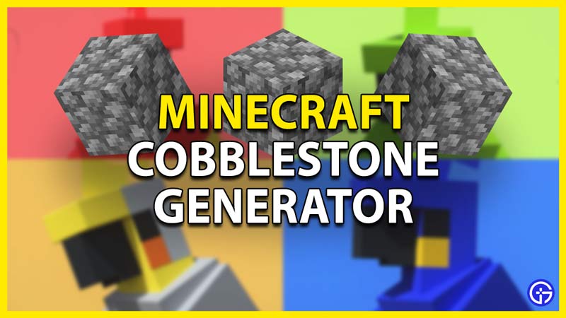 how to make a cobblestone generator