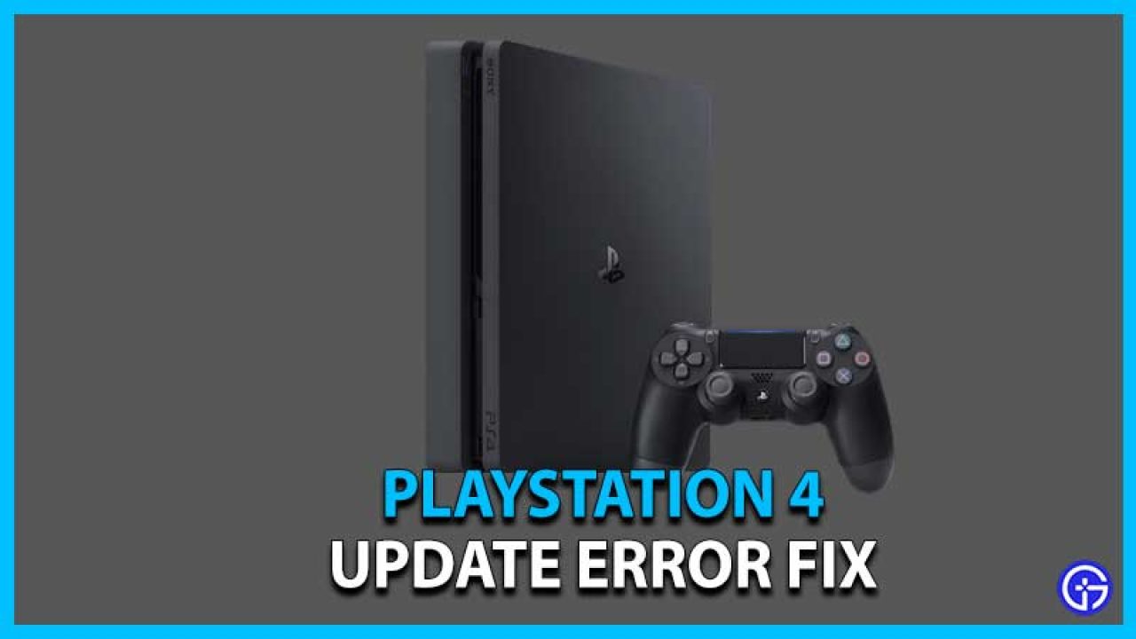 Fix PS4 System Software Update Error Code
