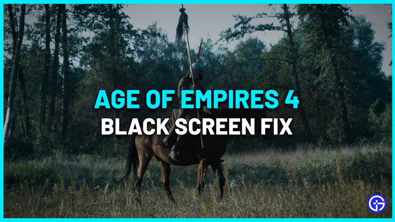 Age Of Empires 4 Black Screen Fix