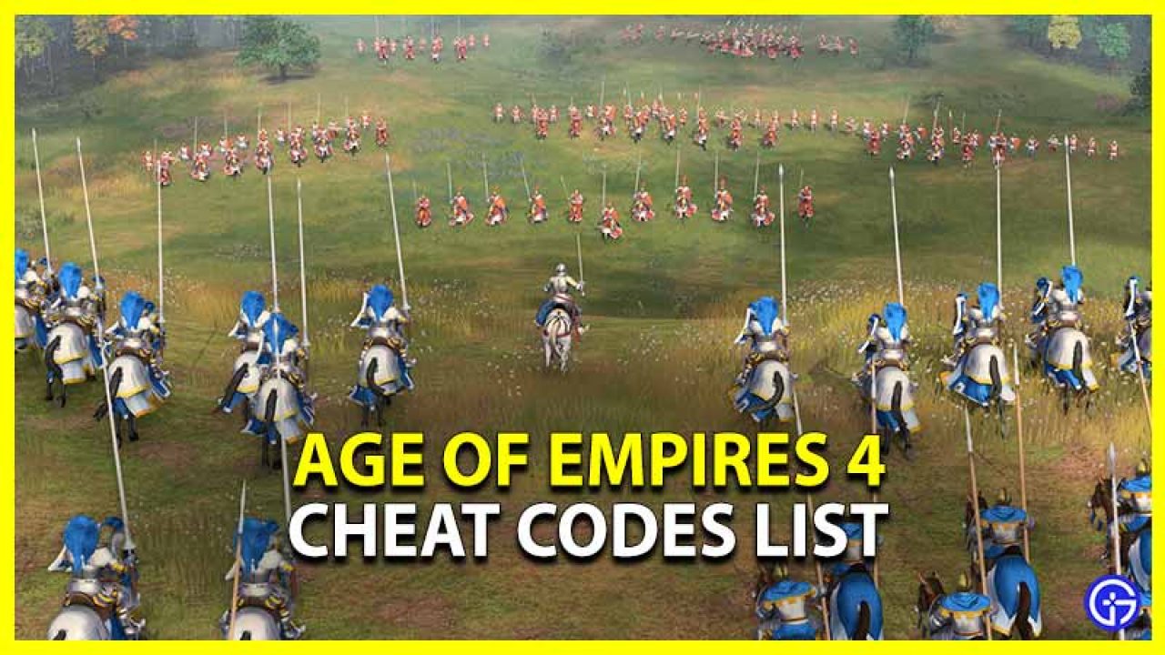 Age Of Empires 4 Cheats Aoe Iv Cheat Codes Console Commands List