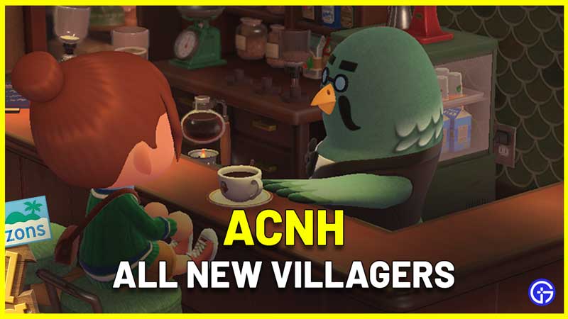 Animal Crossing New Horizons new villagers characters list