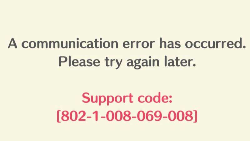 Animal Crossing Pocket Camp Communication Error Fix