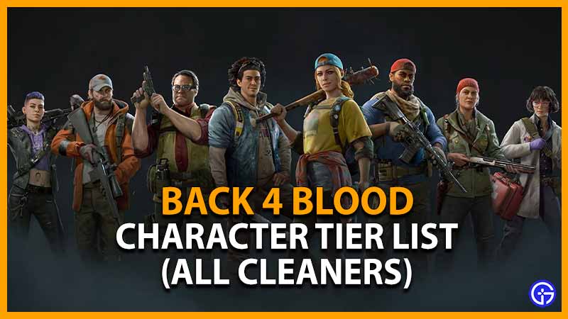 back 4 blood characters