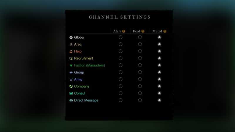 how to mute chat new world