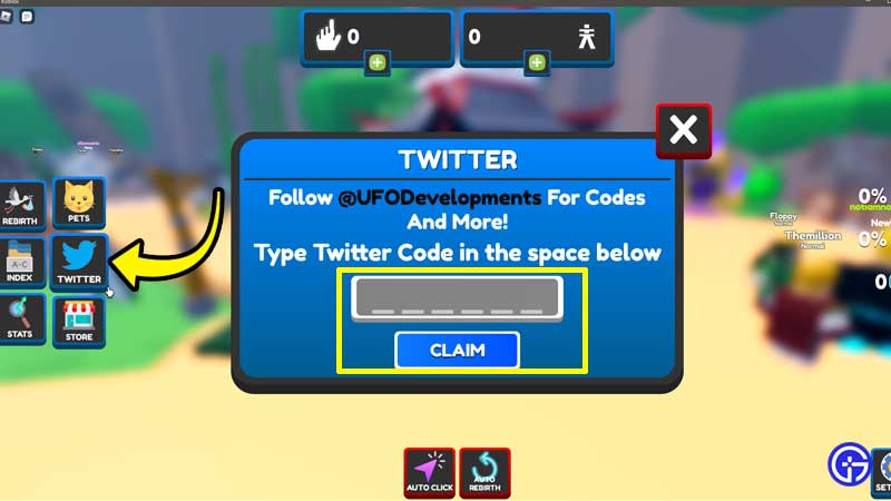 How to Enter and Redeem Codes in Roblox Anime Tappers