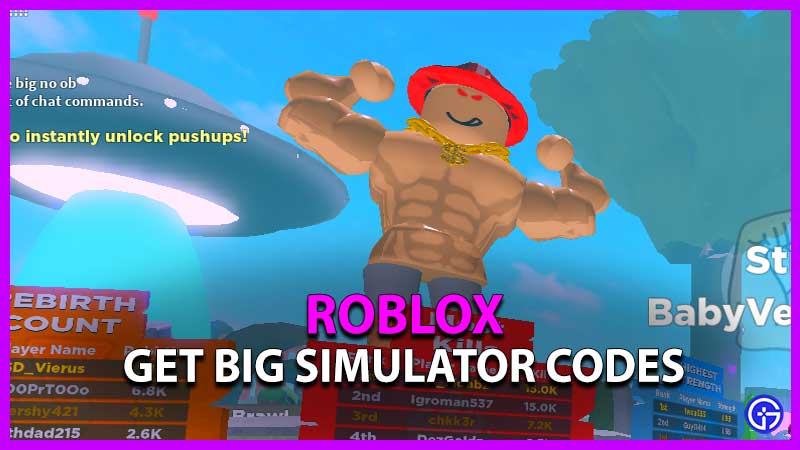 Roblox Get Big Simulator Codes