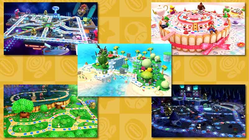 all boards in mario party superstars