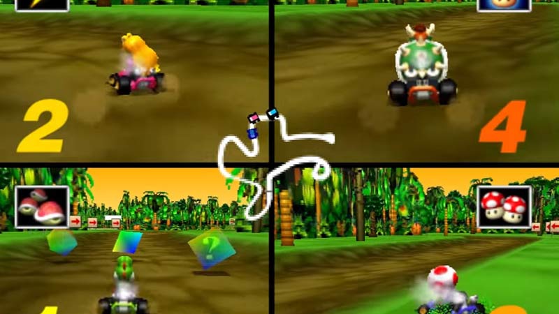 mario kart 64 cheats