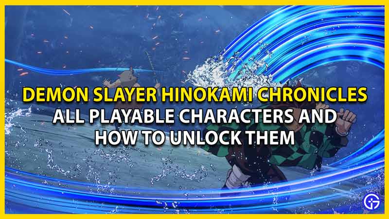 demon slayer hinokami chronicles all playable characters