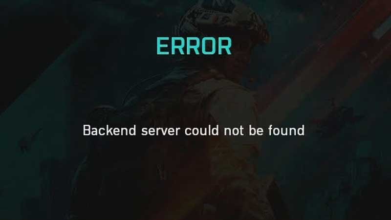 backend server could not be found battlefield 2042