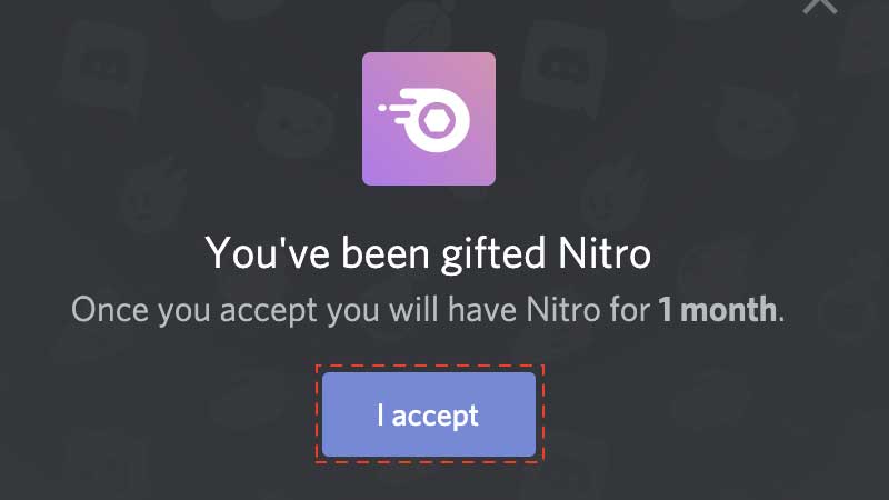 claim nitro gift