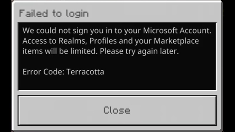 error code terracotta