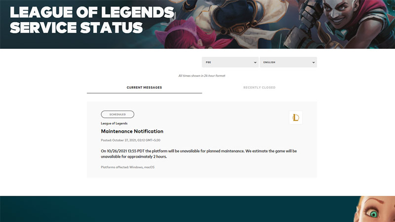 How to Check League of Legends' Server Status