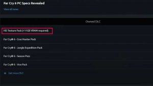 Far Cry 6 Ubisoft Connect Low VRAM Notification Bug Fix - Gamer Tweak