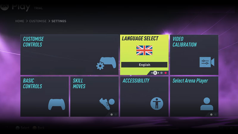 language select