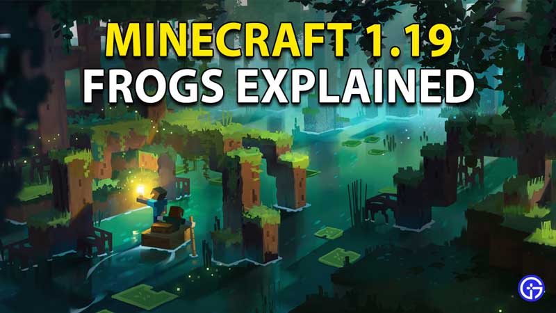 Frogs Minecraft 1.19 The Wild Mangrove Biome Update Location