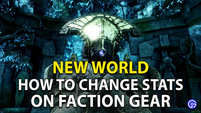 New World How To Change Stats On Faction Gear?