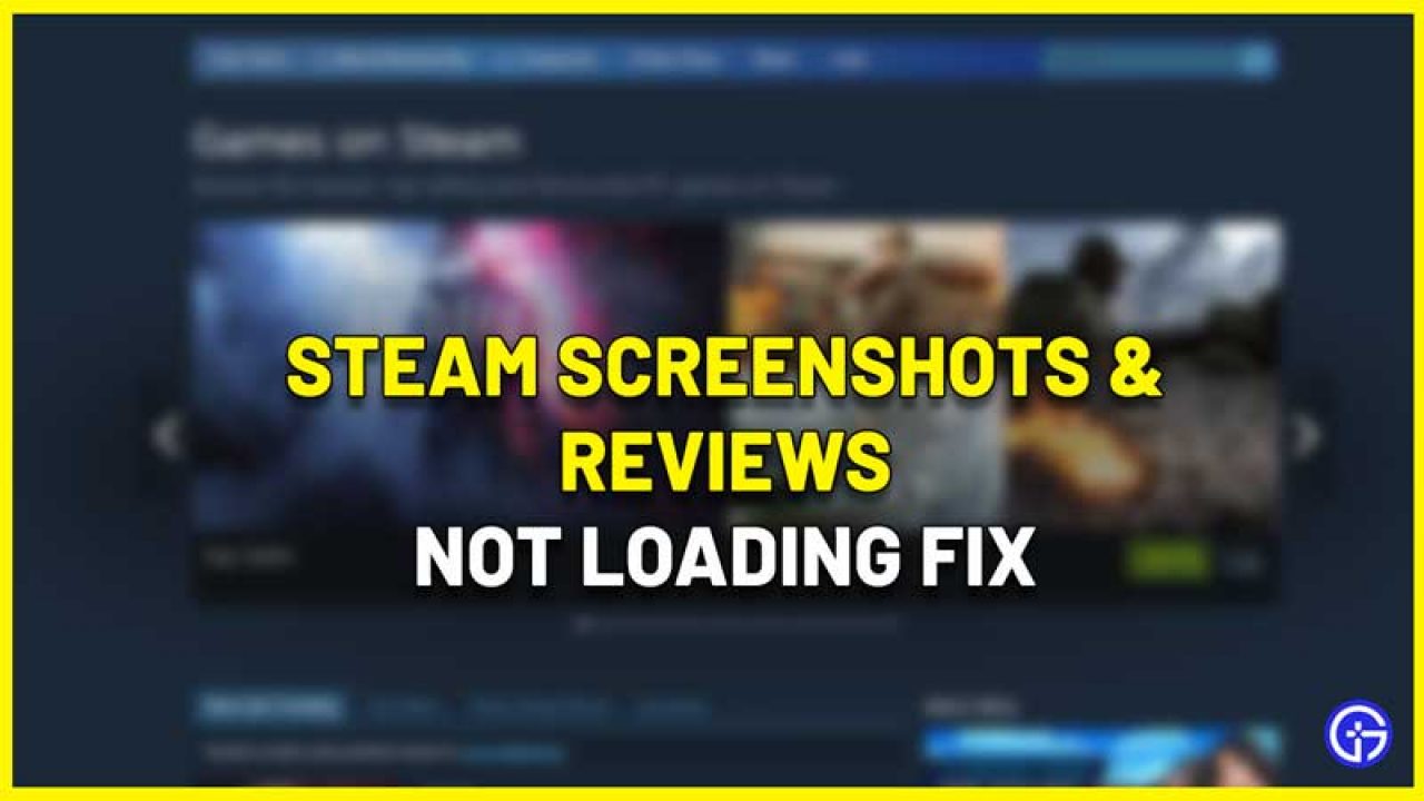 steam pages not loading