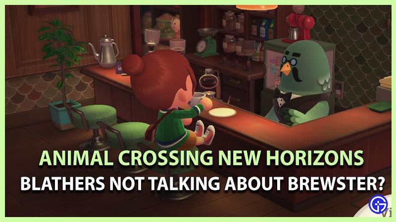 Blathers Not Talking About Brewster acnh