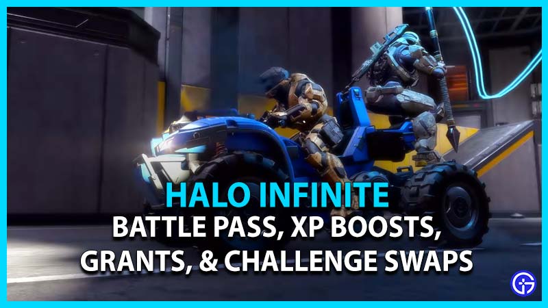 Halo Infinite Premium Battle Pass XP Boosts Grants Challenge Swaps