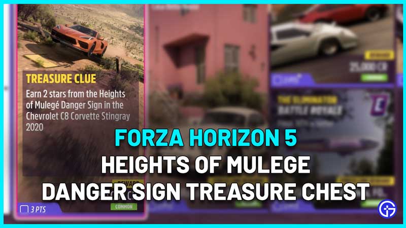 Heights Of Mulege Danger Sign treasure chest