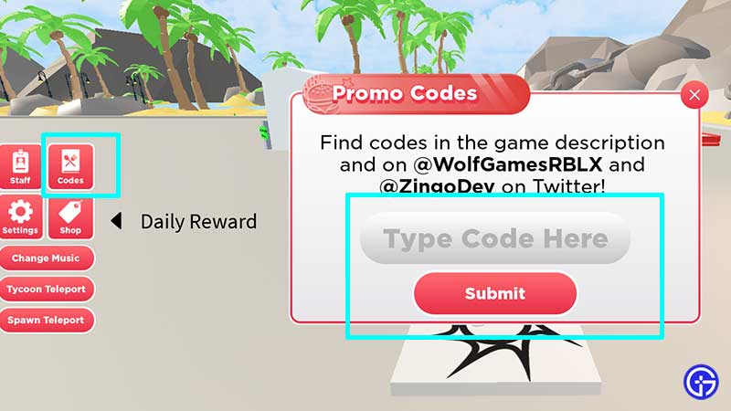 how to enter redeem fast food tycoon codes