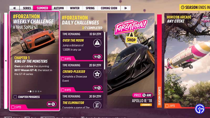 How to Get Forzathon Points in FH5