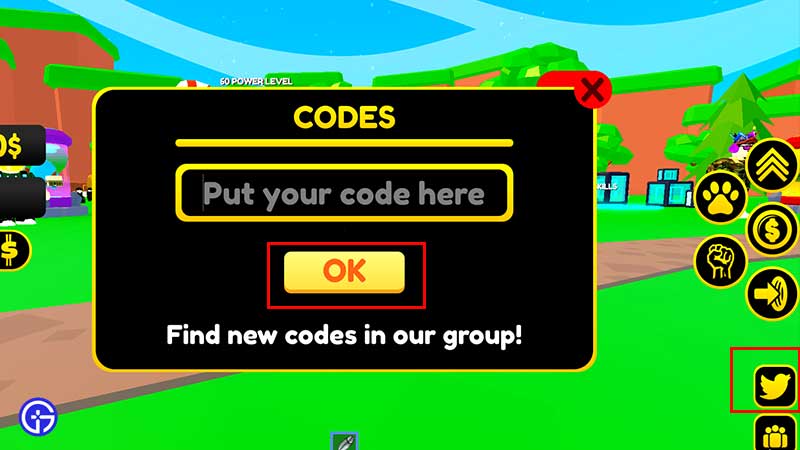 How to Redeem Codes in Roblox Infinity Power Simulator 2