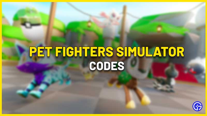 Pet Fighters Simulator Codes Roblox