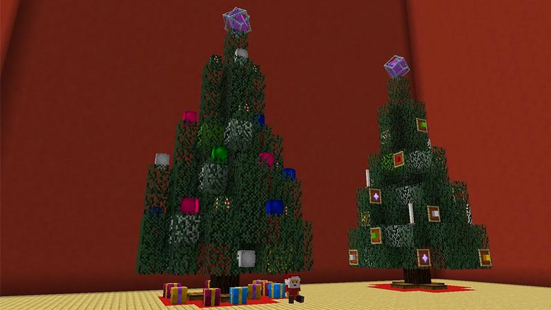 christmas tree in minecraft