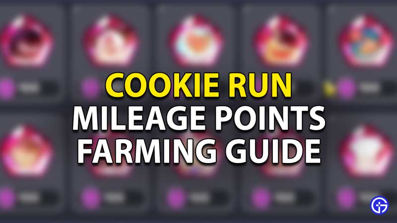 Cookie Run Mileage Points Farming