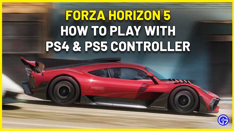 forza horizon 5 play with ps4 ps5 controller