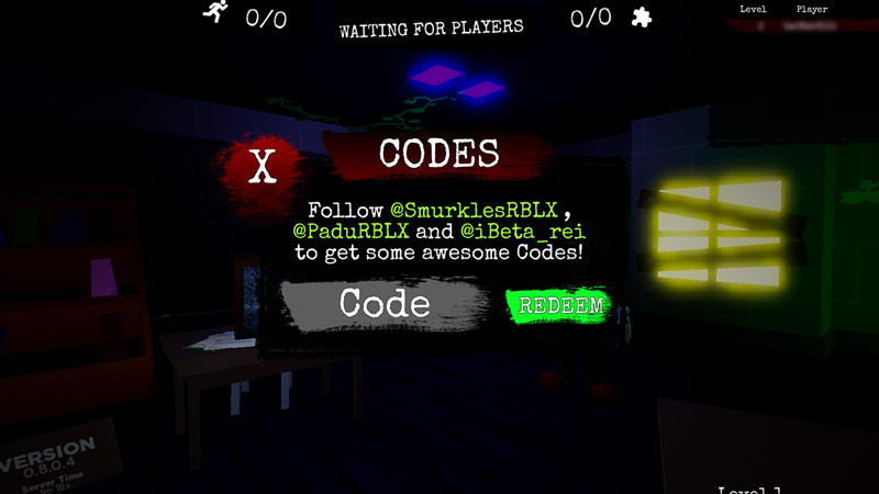 roblox the nightmare codes
