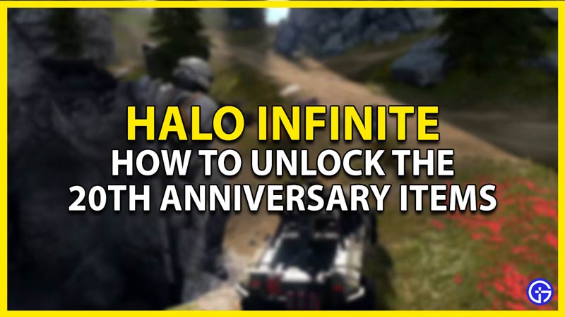how to unlock the 20th anniversary items in halo infinite