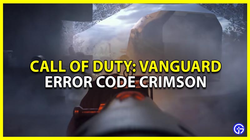 how to fix cod vanguard error code crimson