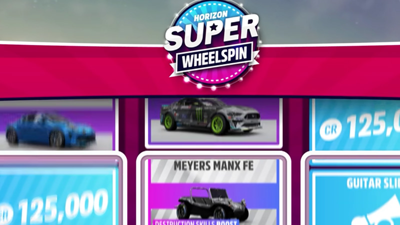 all fh5 cars with super wheelspins perk car mastery