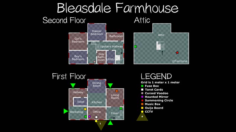 Bleasdale Farmhouse Cursed Possessions Items Locations