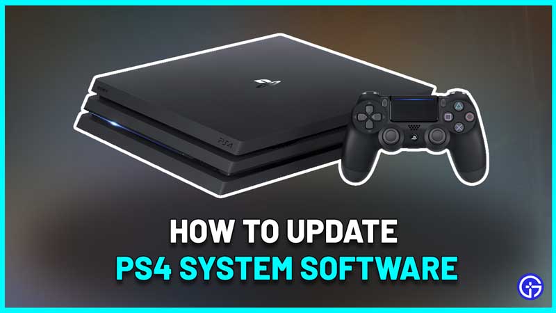 how to update ps4 system software