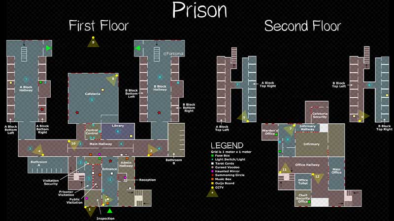Location of Cursed Prison Objects