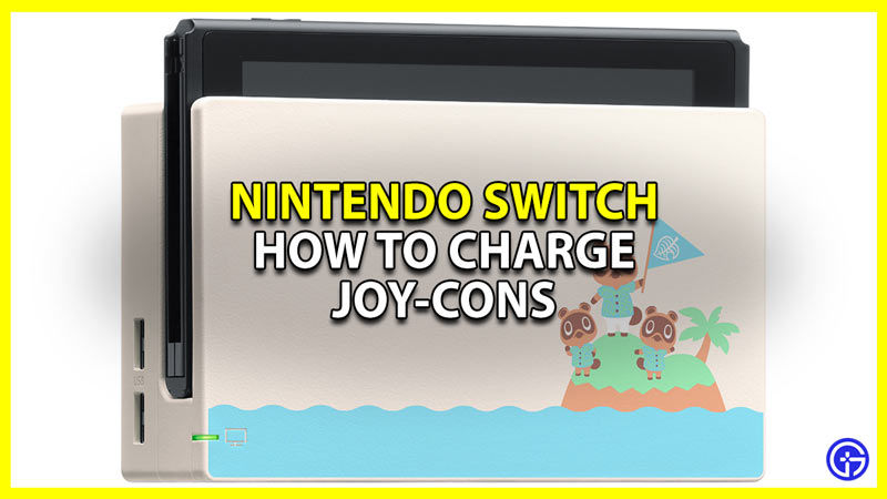how to charge nintendo switch joy cons