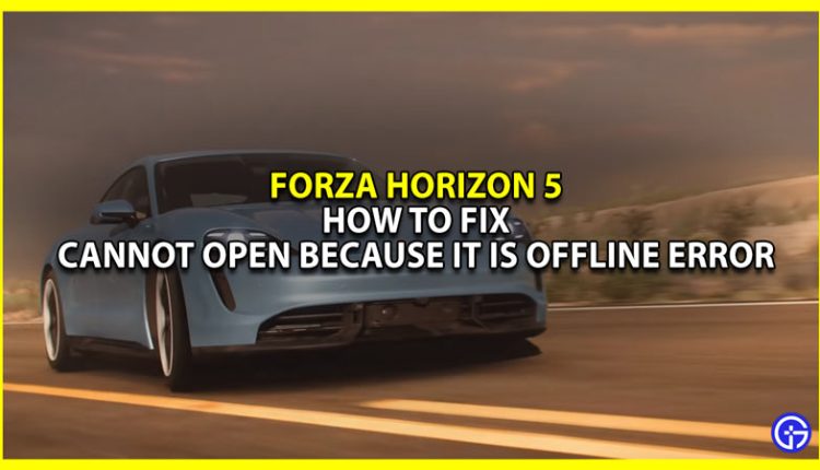 forza horizon 5 map won't open