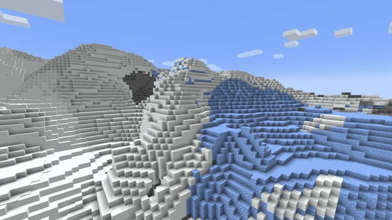 frozen peaks in minecrafct 1.18
