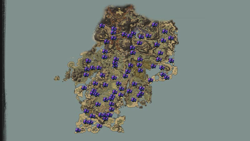 new world gleamite map locations