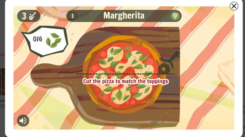 google pizza game