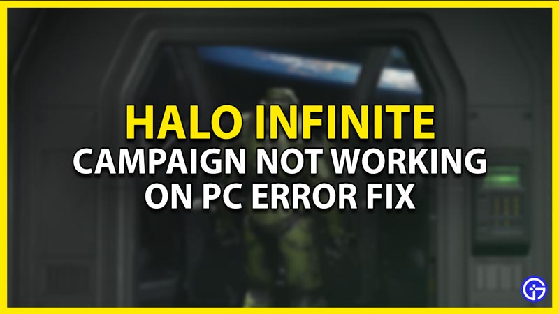 halo infinite campaign not working on pc error fix