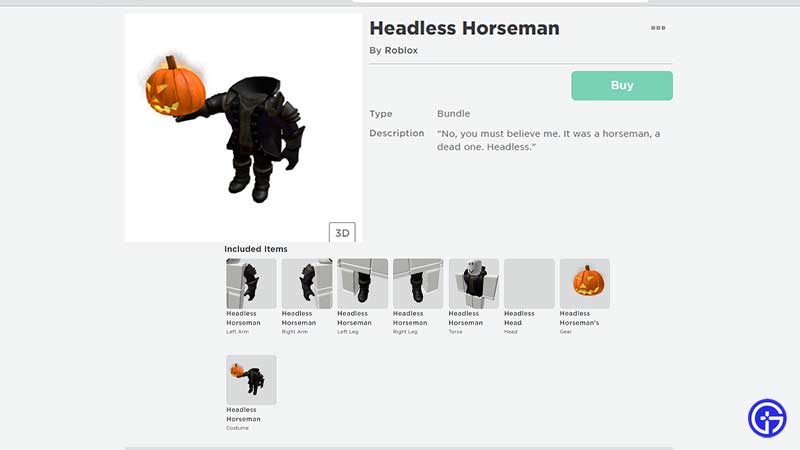 how to get headless head horseman cosmetic avatar roblox