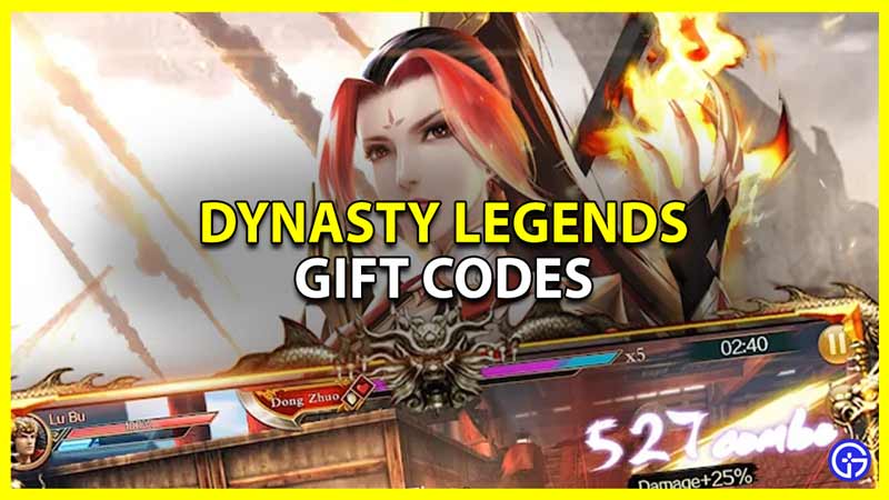 all dynasty legends gift codes