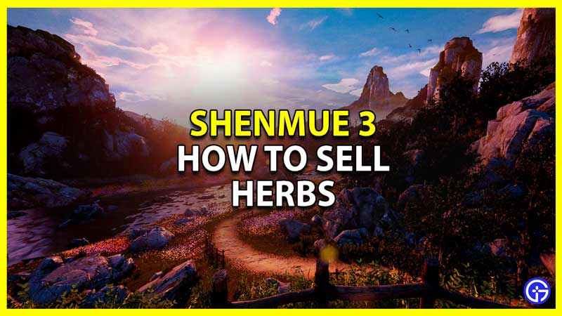 how to sell herbs in shenmue 3